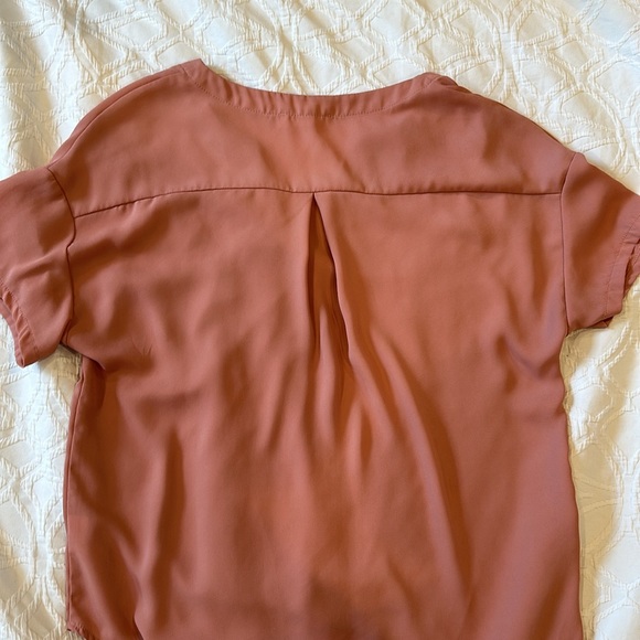 Dusty rose blouse with pocket XS - Picture 4 of 4